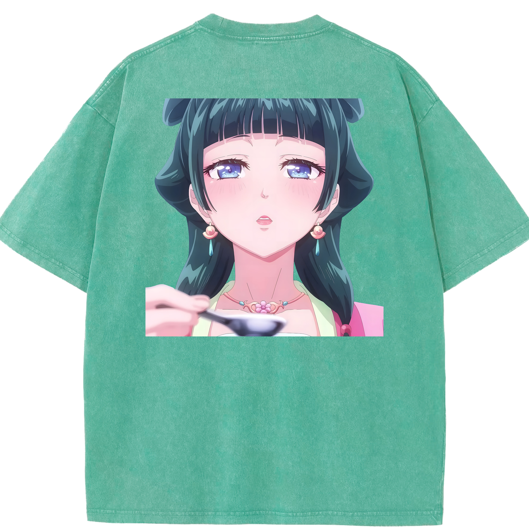 （画像用） 薬屋のひとりごと The Apothecary Diaries 綿100% ヴィンテージ風 半袖Tシャツ（背面プリント）